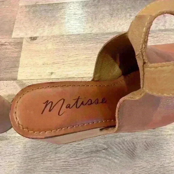 Revolve Matisse Platform Tiegs wedge Heel in Cognac Sz. 8M - Picture 6 of 8